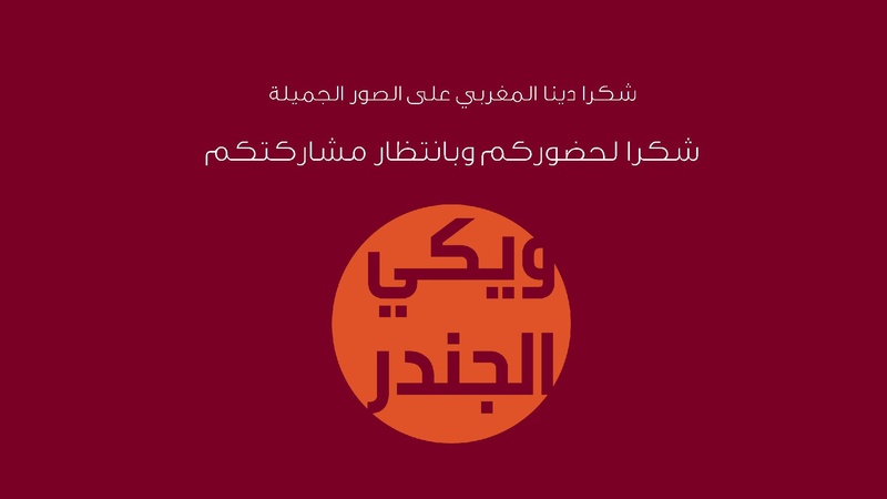 ملف:العرض التقديمي لويكي الجندر ليوم الافتتاح.pdf