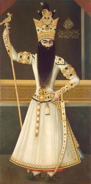ملف:رسم لفتح علي شاه، مهر علي، 1809-1810..jpeg