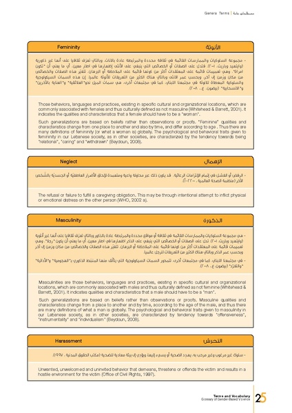 ملف:معجم المصطلحات والمفردات المعنيَة بالعنف المبني على أساس النوع الاجتماعي.pdf