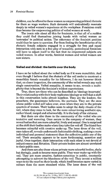ملف:Post-Colonial Feminism and the Veil - Thinking the Difference.pdf