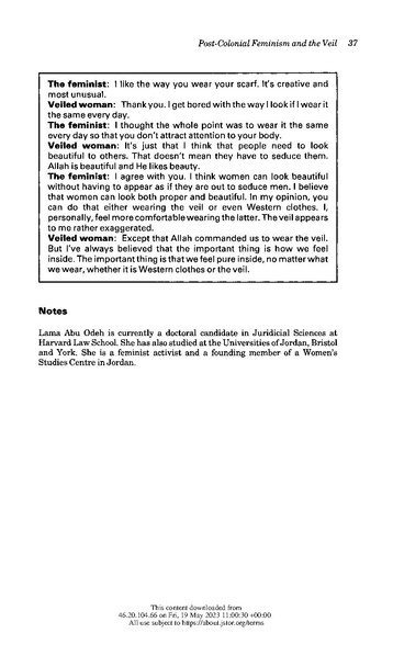 ملف:Post-Colonial Feminism and the Veil - Thinking the Difference.pdf