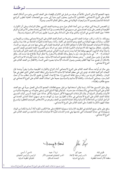 ملف:تنسيق تداخلات العنف القائم على النوع الاجتماعي في الأوضاع الإنسانية.pdf