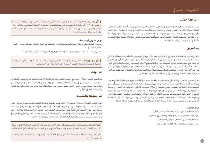 ملف:مذكرة توجيهية حول المساحات الآمنة للنساء والفتيات.pdf